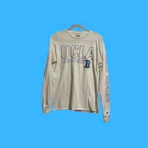 UCLA BRUINS-Blue 84-Long Sleeve Shirt-White-White-Size Medium